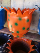 Vaso Jarro Grande de Pneu Reciclado – Design Ecológico para Quintais e Paisagismo