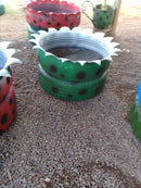 Vaso Artesanal Simples Feito com Pneu – Ideal para Plantas e Paisagismo Ecológico