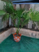 Vaso Jarro Grande de Pneu Reciclado – Design Ecológico para Quintais e Paisagismo