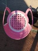 Balanço Infantil Sustentável com Encosto – Brinquedo Ecológico Feito com Pneus Reciclados