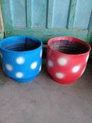 Floreira Decorativa em Pneu Reciclado – Arte Sustentável para Espaços Externos