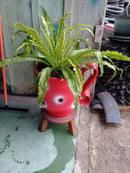 Xícara Grande Decorativa em Pneu Reciclado – Sustentável para Jardim e Varanda