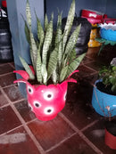 Vaso Jarro Grande de Pneu Reciclado – Design Ecológico para Quintais e Paisagismo