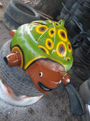 Escultura de Tartaruga em Pneus Reciclados – Ideal para Quintais e Paisagismo Rústico