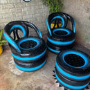 2 Poltrona Mais Um Mesinha Ecológica Simples Feita com Pneus – Conforto e Estilo para Ambientes Externos