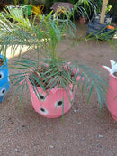 Vaso Jarro Grande de Pneu Reciclado – Design Ecológico para Quintais e Paisagismo