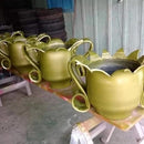 Vaso Jarro Exótico de Pneu Reciclado – Ideal para Quintais e Espaços Externos