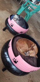 Caminha para Pet com Pés em Pneu Reciclado – Conforto Sustentável para Cães e Gatos