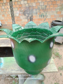 Vaso Jarro Grande de Pneu Reciclado – Design Ecológico para Quintais e Paisagismo