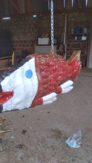 Peixe Artesanal Feito com Pneu – Detalhe Único para Paisagismo e Áreas Externas